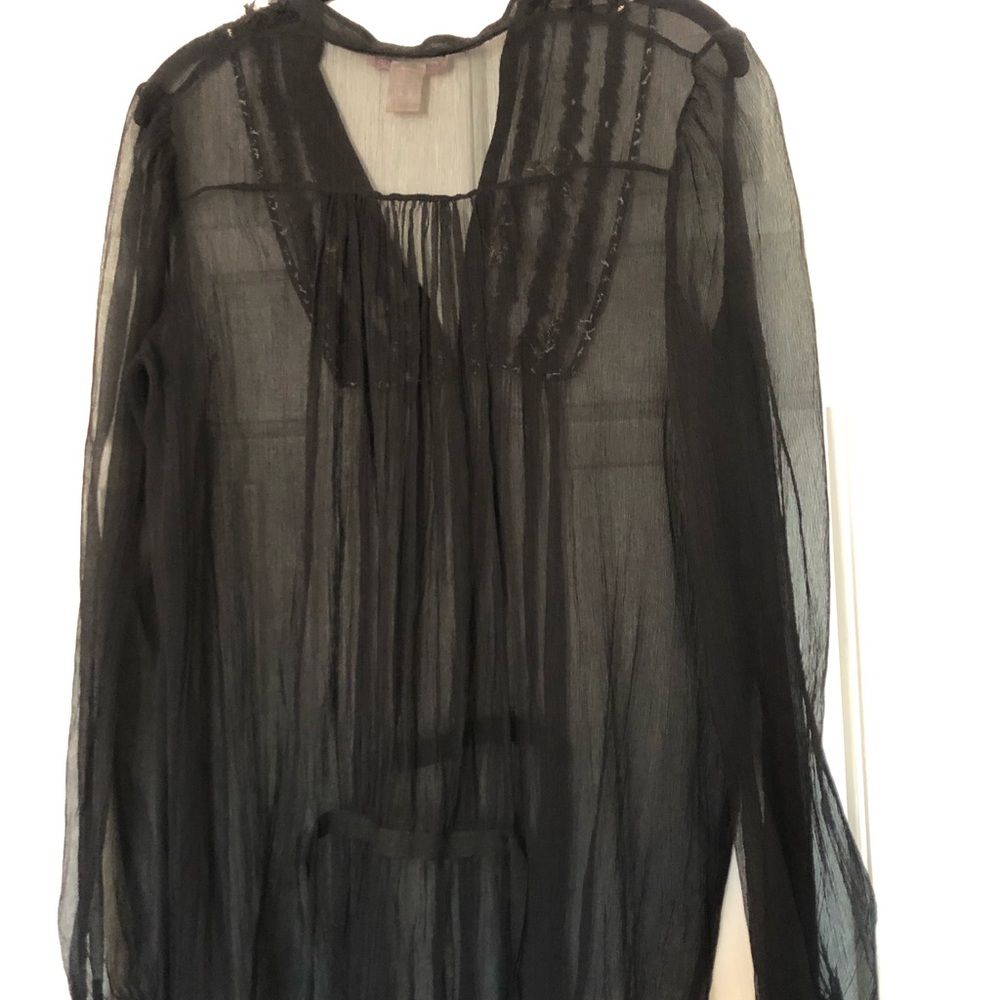 Rebeca Taylor silk black delicate top